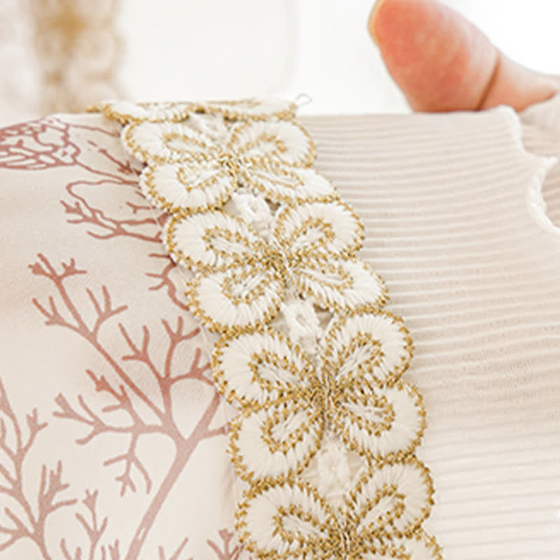 Pinecone Ruffle Curtain | Lightweight Gauze Polyester | 59"x107"
