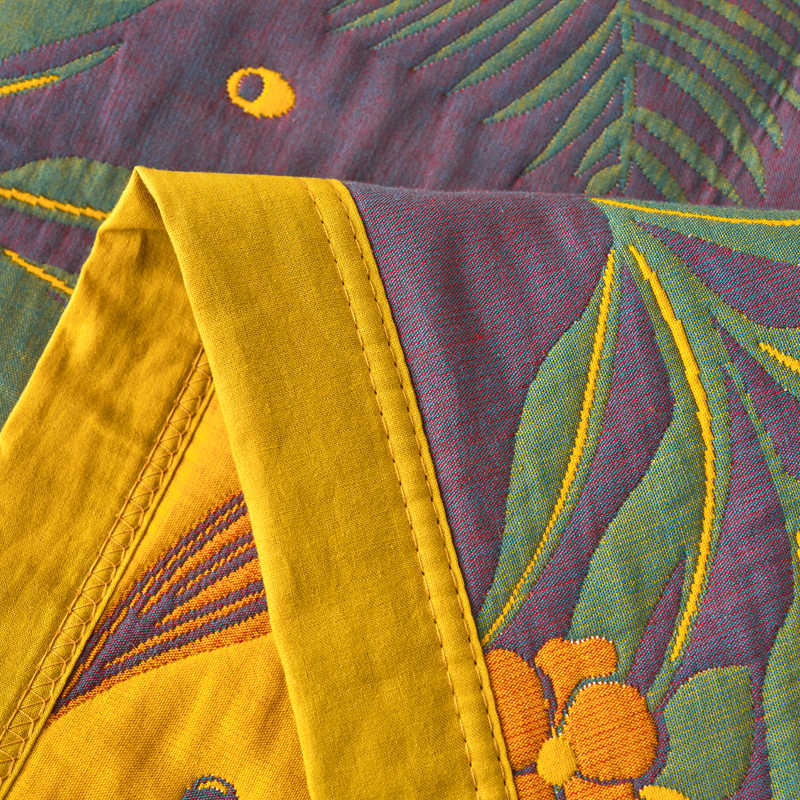 Cotton Gauze Floral Blanket | Soft & Lightweight | 59"x79"