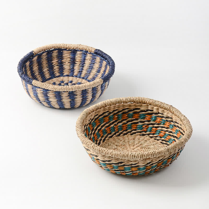 Natural Seagrass Storage Basket | Hand-Woven | 10.24" x 10.24" x 5.31"