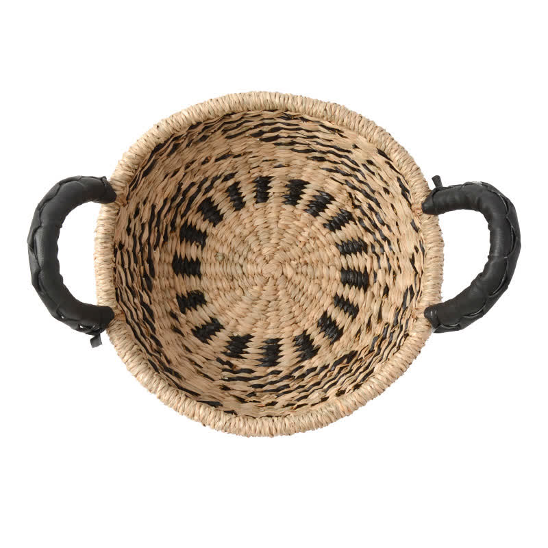 Natural Seagrass Storage Basket | Hand-Woven | 10.24" x 10.24" x 5.31"