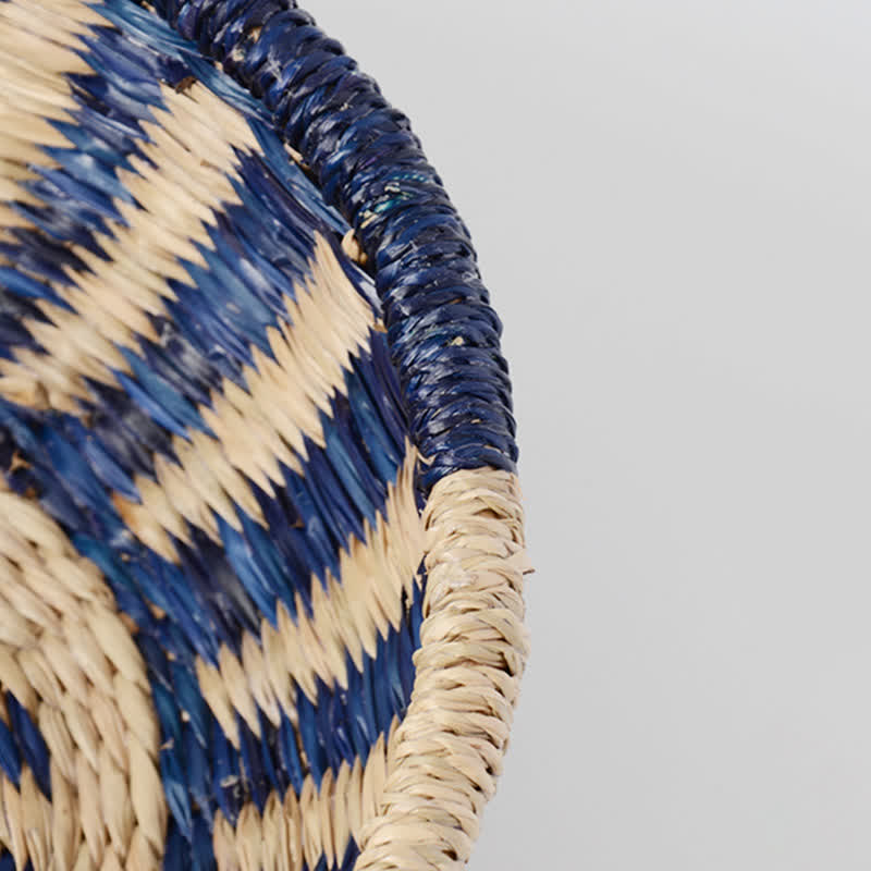 Natural Seagrass Storage Basket | Hand-Woven | 10.24" x 10.24" x 5.31"