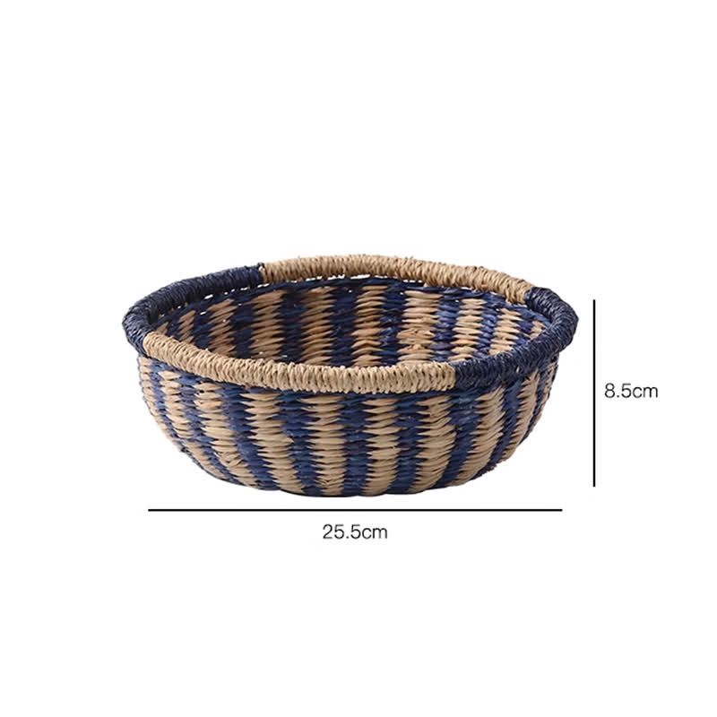 Natural Seagrass Storage Basket | Hand-Woven | 10.24" x 10.24" x 5.31"