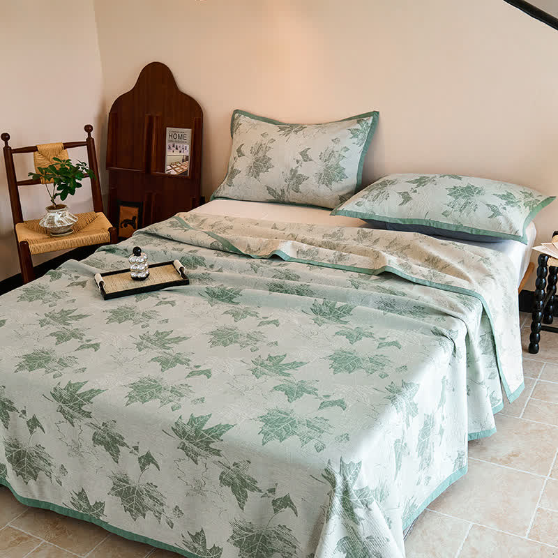 Cotton Gauze Quilt Set | Eco-Friendly Long-Staple Cotton | Full/Queen/King Sizes
