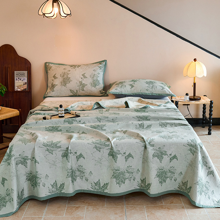 Cotton Gauze Quilt Set | Eco-Friendly Long-Staple Cotton | Full/Queen/King Sizes
