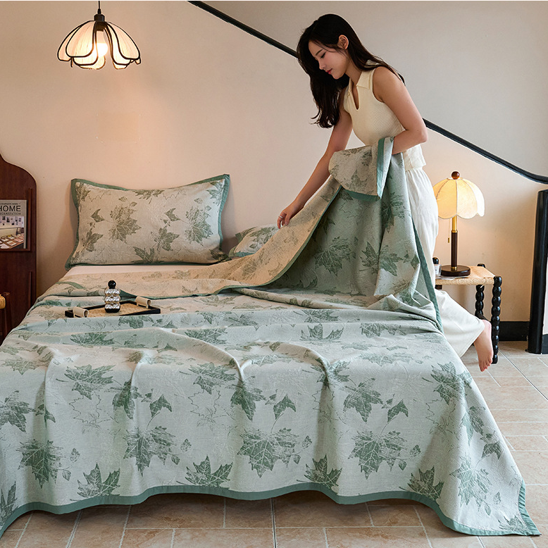Cotton Gauze Quilt Set | Eco-Friendly Long-Staple Cotton | Full/Queen/King Sizes