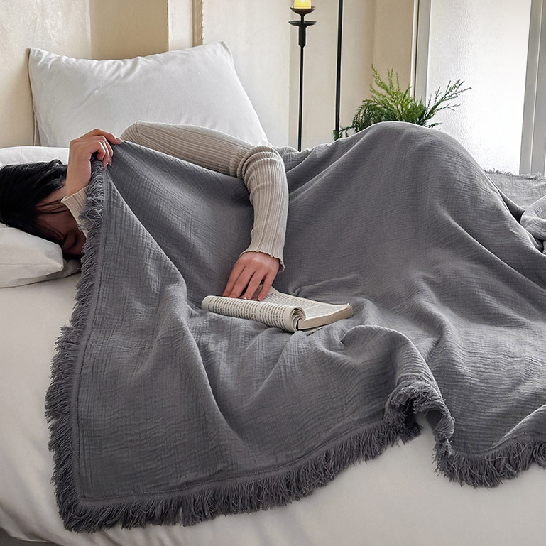 Cotton Gauze Blanket | Lightweight & Breathable | Multiple Sizes Available
