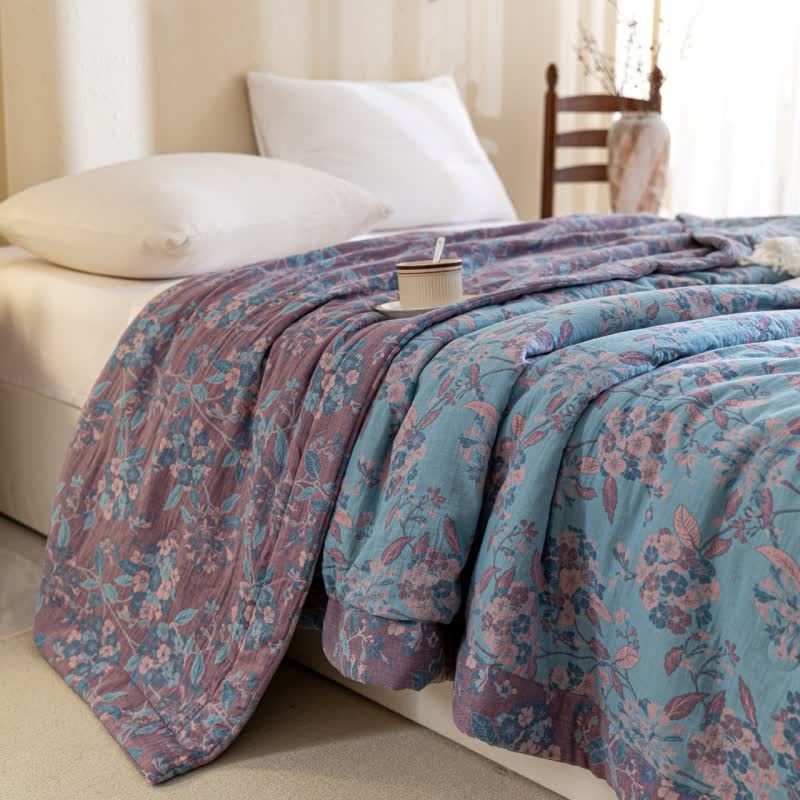 Yarn-Dyed Cotton Quilt | Double Layer Gauze | Full/Queen Size