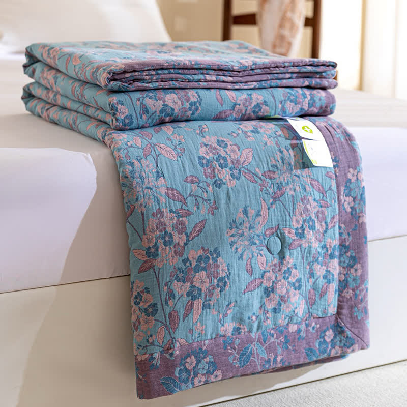 Yarn-Dyed Cotton Quilt | Double Layer Gauze | Full/Queen Size