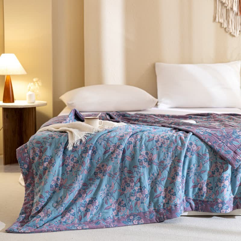 Yarn-Dyed Cotton Quilt | Double Layer Gauze | Full/Queen Size