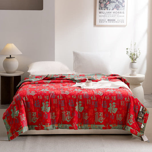 Yarn-Dyed Cotton Quilt | Eco-Friendly Double Layer | Full/Queen Size