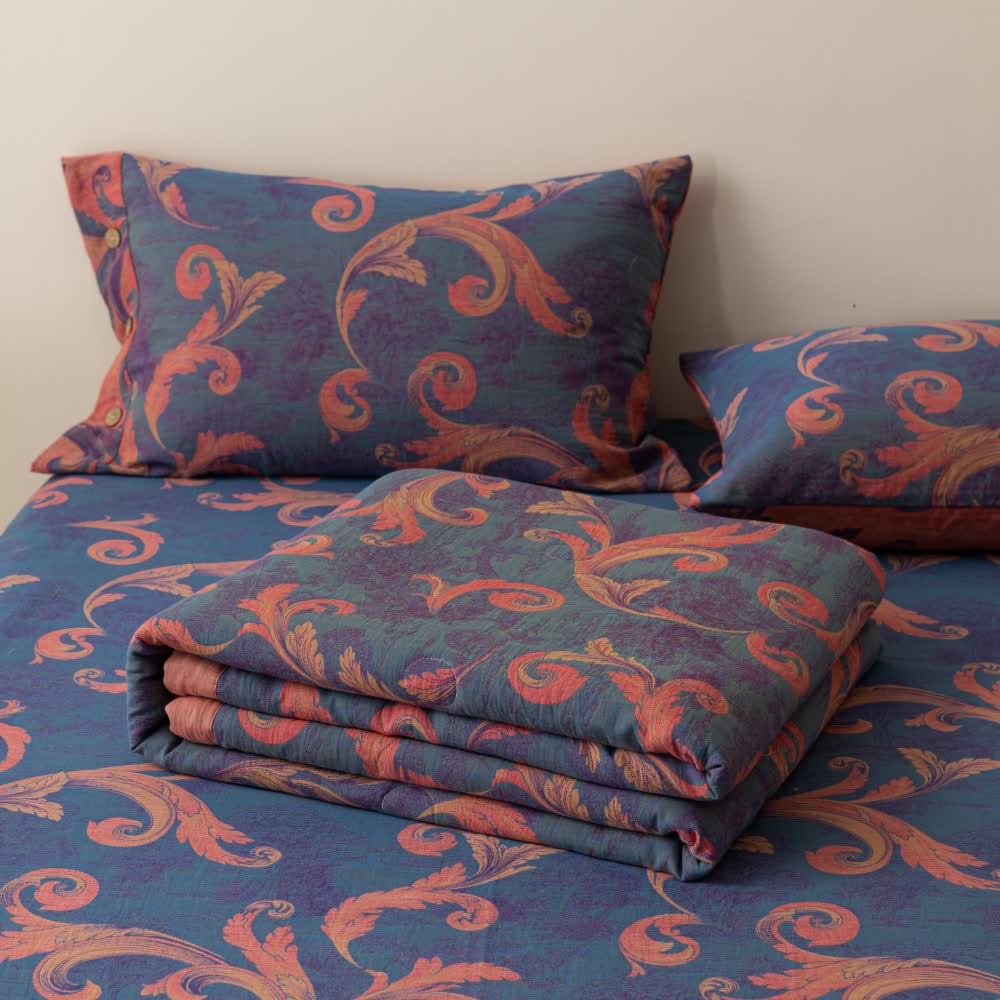 Breathable Cotton Gauze Retro Comfy Bedding