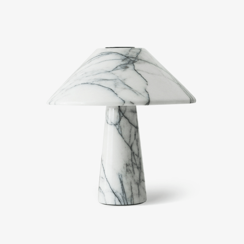 Marbella Marble Table Lamp | Marble | White