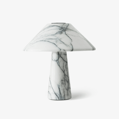Marbella Marble Table Lamp | Marble | White