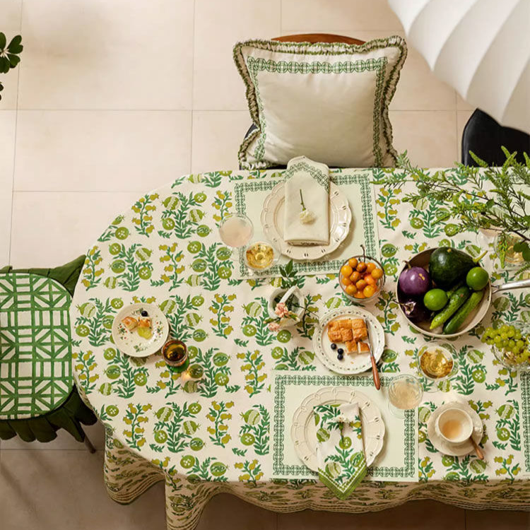 Waterproof Refresh Floral Soft Tablecloth