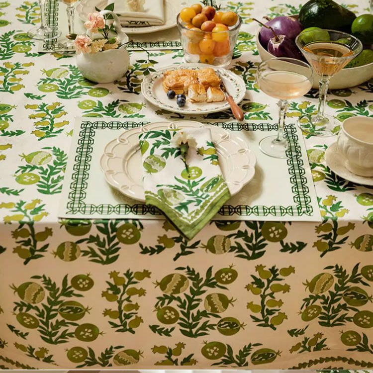 Waterproof Refresh Floral Soft Tablecloth