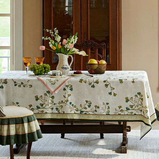 Ginkgo Leaf Tablecloth | Soft Polyester | Various Sizes