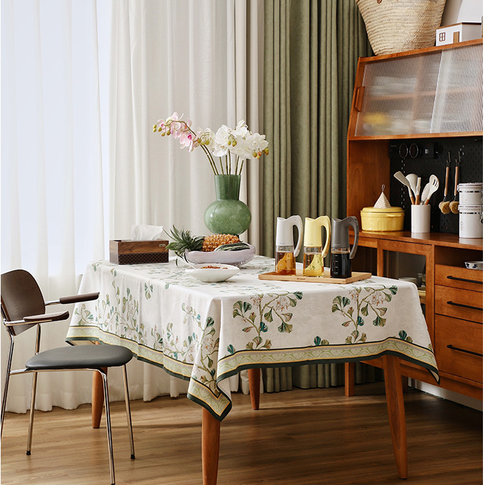 Ginkgo Leaf Tablecloth | Soft Polyester | Various Sizes