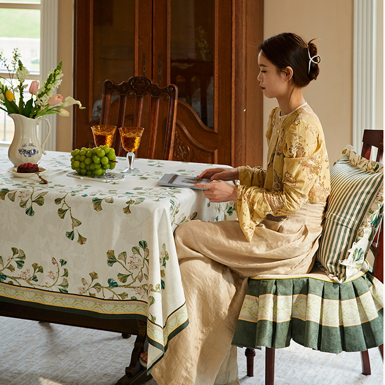Ginkgo Leaf Tablecloth | Soft Polyester | Various Sizes