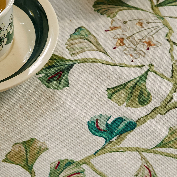 Ginkgo Leaf Tablecloth | Soft Polyester | Various Sizes