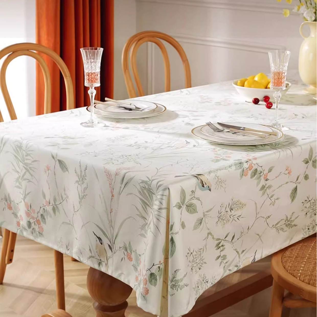 Pastoral Magpie Waterproof Anti-wrinkle Tablecloth