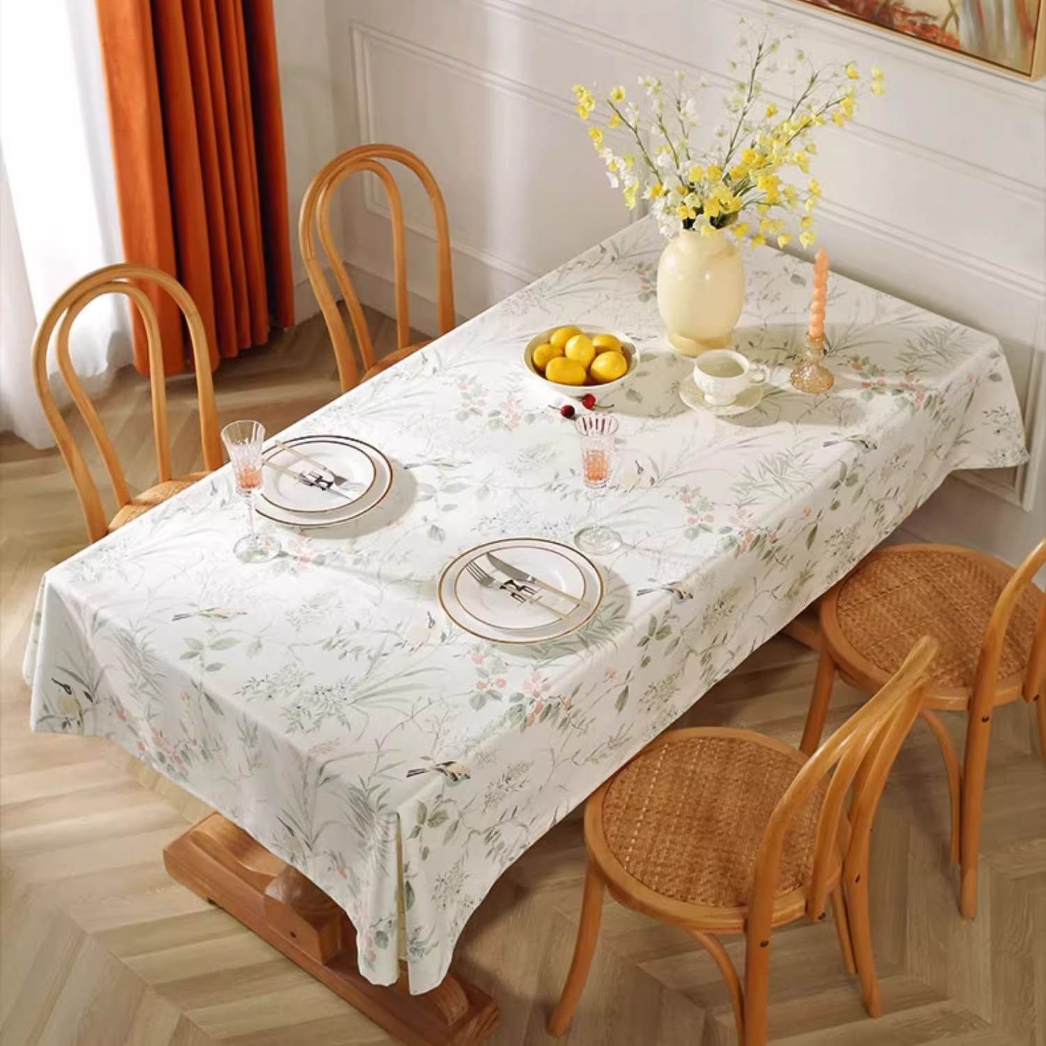 Pastoral Magpie Waterproof Anti-wrinkle Tablecloth