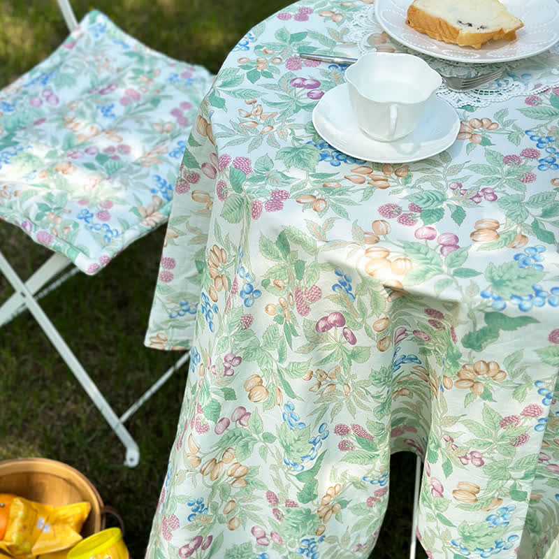 Rural Pure Cotton Picnic Tablecloth