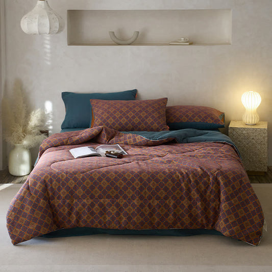 Vintage Bedding Set | Cotton Gauze Jacquard | 4 Pieces