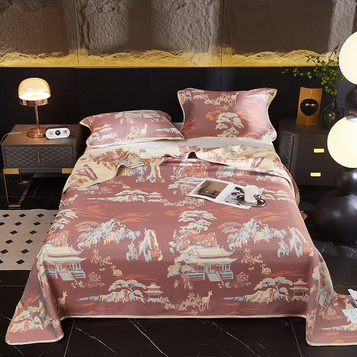 Three-Layer Gauze Cooling Coverlet | Eco-Friendly Lyocell & Cotton | Available in Twin, Full, Queen, King