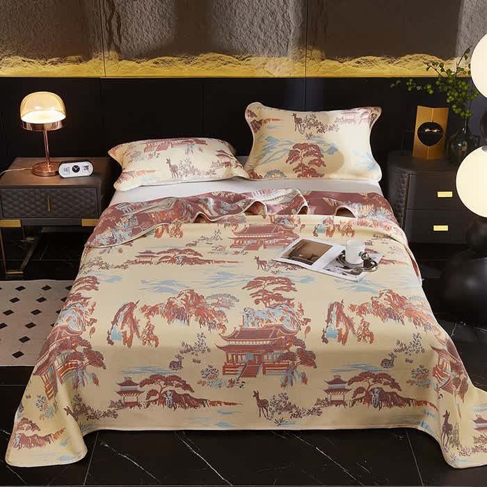 Three-Layer Gauze Cooling Coverlet | Eco-Friendly Lyocell & Cotton | Available in Twin, Full, Queen, King