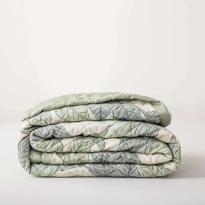 Lyocell Fiber Quilted Bedding Set | Eco-Friendly & Biodegradable | Queen Size with 2 Pillowcases