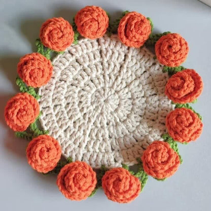 Crochet Coaster Set | Eco-Friendly Yarn | 1-5 Pieces