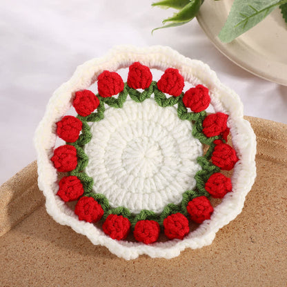 Handmade Crochet Coaster Set | High-Quality Yarn | Available in 1, 2, 4, or 5 Pieces