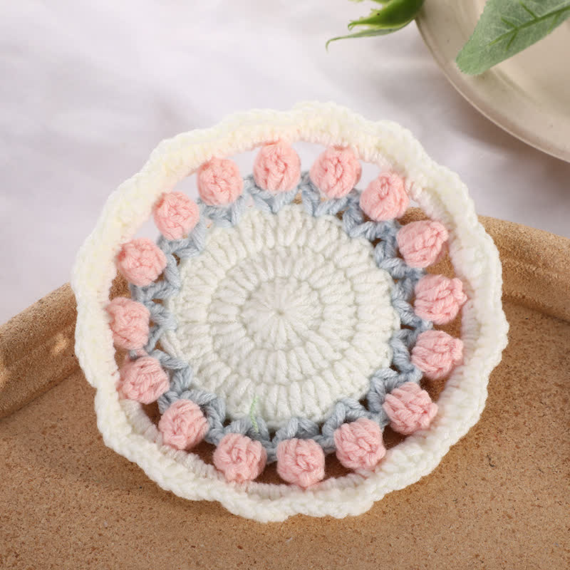 Handmade Crochet Coaster Set | High-Quality Yarn | Available in 1, 2, 4, or 5 Pieces