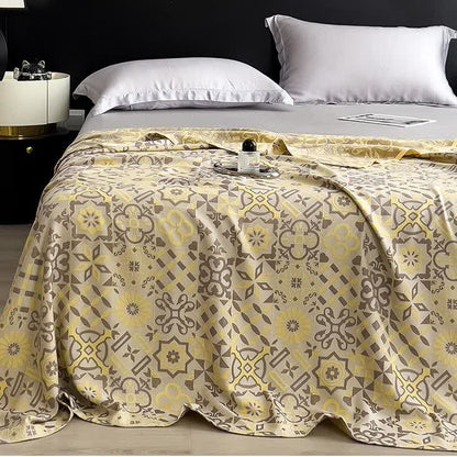 Bamboo Fiber Quilt | Jacquard Vintage Design | Full/Queen Size