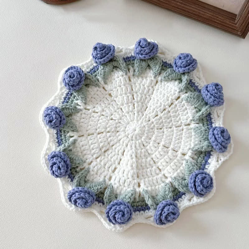 Crochet Coaster Set | Eco-Friendly Yarn | 1-5 Pieces