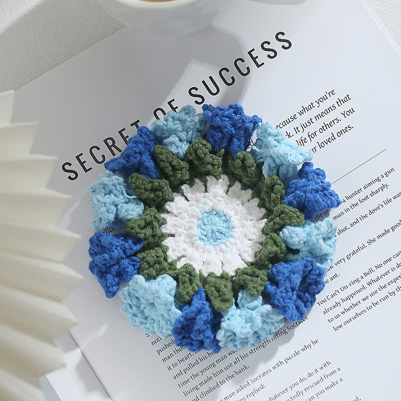 Handmade Crochet Coaster | Eco-Friendly Yarn | Set of 1, 2, 4, or 8