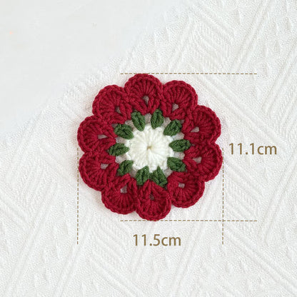 Handmade Crochet Yarn Coaster | Eco-Friendly Design | Available in 1, 2, 4, or 8 Pieces