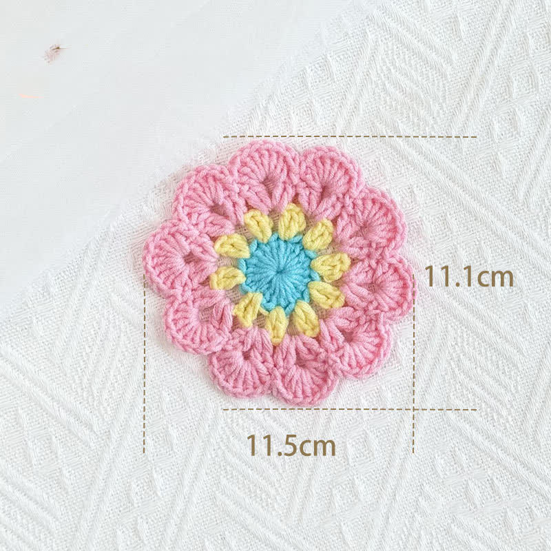 Handmade Crochet Yarn Coaster | Eco-Friendly Design | Available in 1, 2, 4, or 8 Pieces