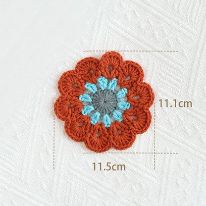 Handmade Crochet Yarn Coaster | Eco-Friendly Design | Available in 1, 2, 4, or 8 Pieces