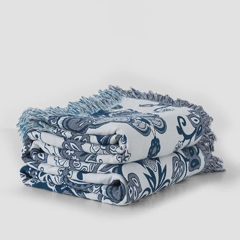 Bohemian Cotton Gauze Quilt | Eco-Friendly Design | Available in Full, Queen, King Sizes