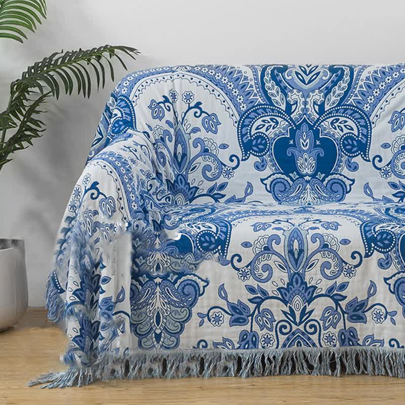 Bohemian Cotton Gauze Quilt | Eco-Friendly Design | Available in Full, Queen, King Sizes