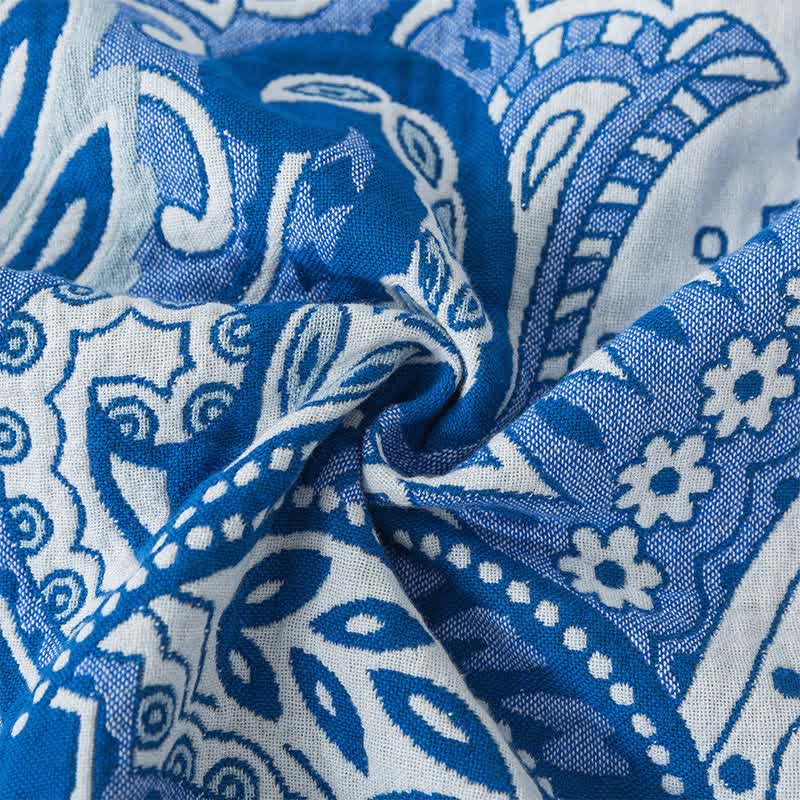 Bohemian Cotton Gauze Quilt | Eco-Friendly Design | Available in Full, Queen, King Sizes