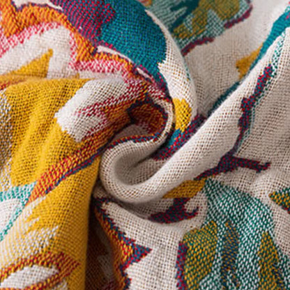 Reversible Floral Quilt | Breathable Cotton Gauze | Full/Queen Size