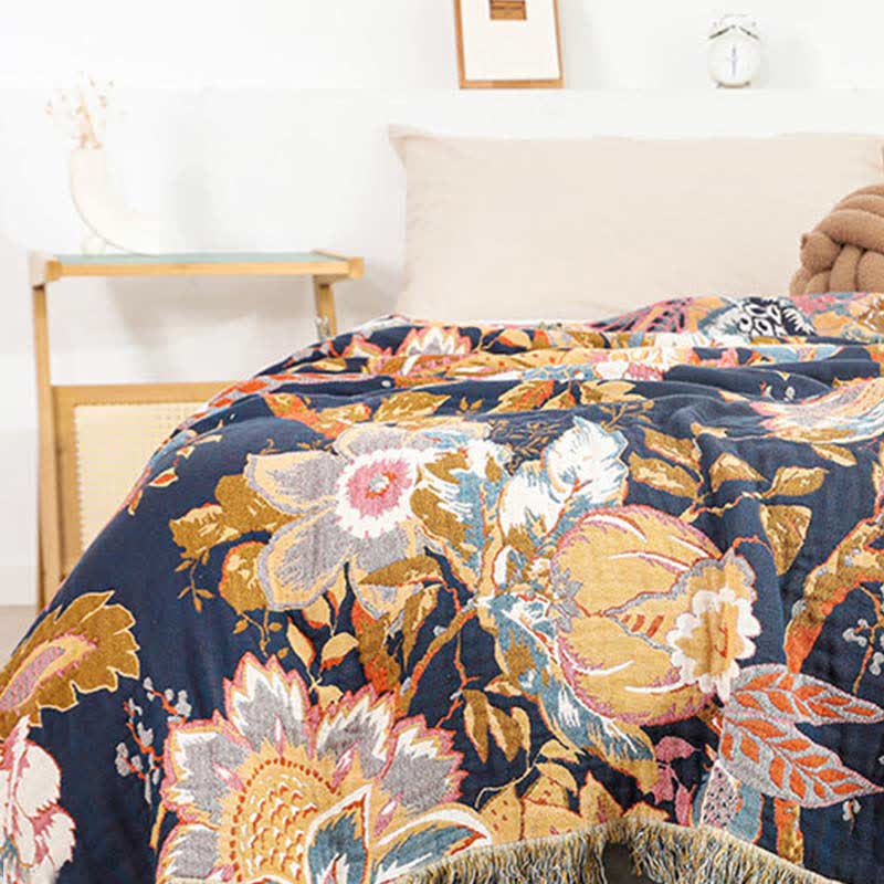 Cotton Gauze Quilt | Reversible Design | Full/Queen Size