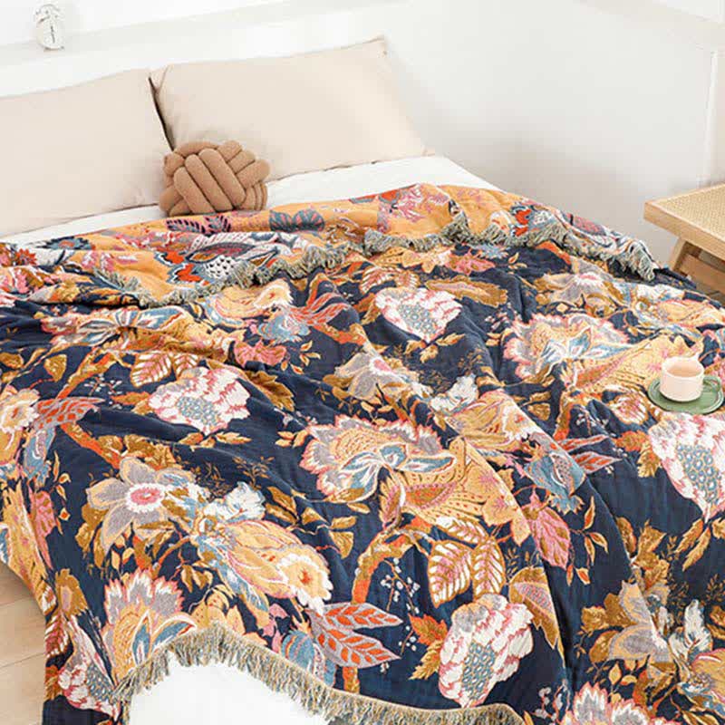 Cotton Gauze Quilt | Reversible Design | Full/Queen Size