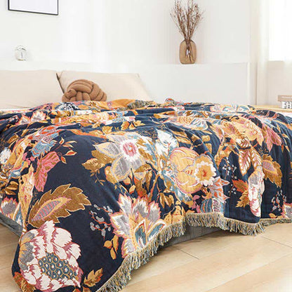 Cotton Gauze Quilt | Reversible Design | Full/Queen Size