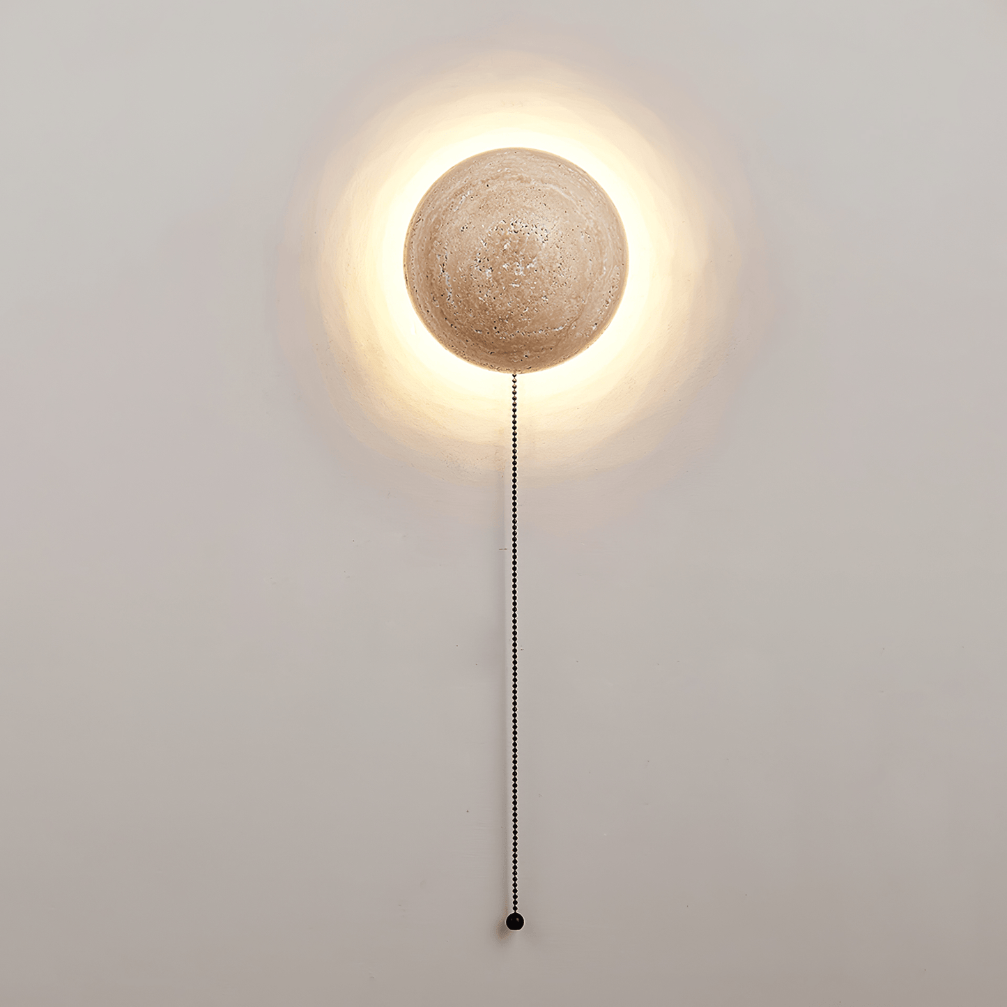 Luna Wall Light | Travertine | Yellow