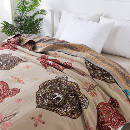 Vintage Cotton Gauze Quilt | Eco-Friendly 100% Cotton | Full/Queen Size Options