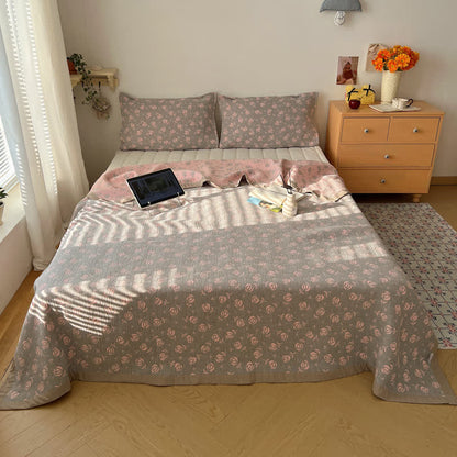 Reversible Coverlet Set | Soft Cotton Gauze | Full/Queen Size