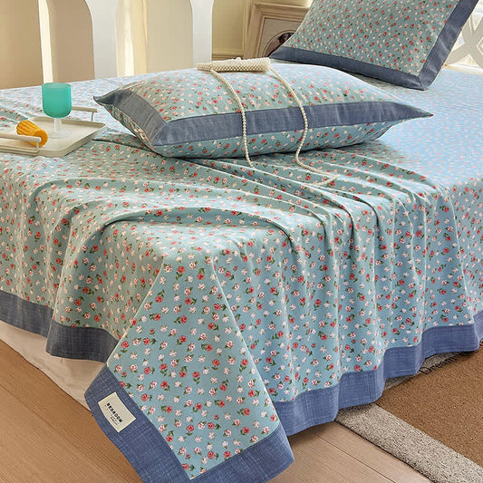 Floral Cotton Coverlet | Eco-Friendly | Multiple Sizes